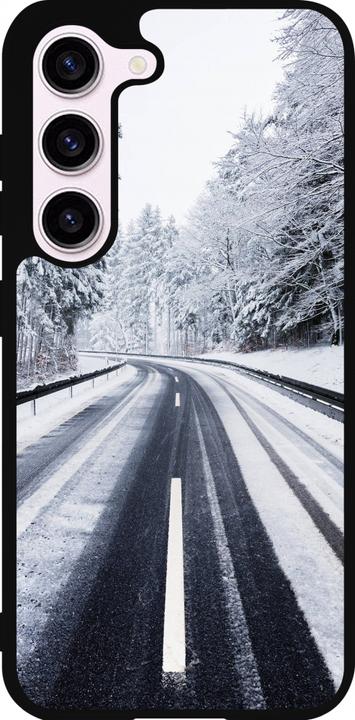 Immagine prodotto PhoneLook Coque Silicone rigide noir Inverno 22 Strada innevata (Samsung Galaxy S23)