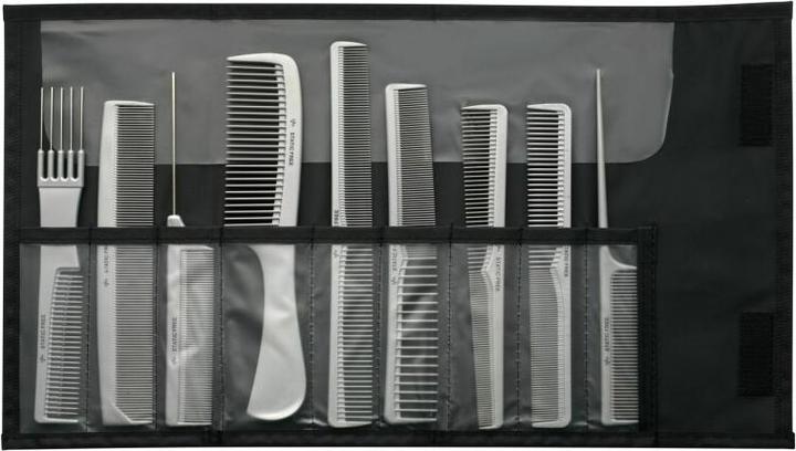 Actual product image Comair Comb set IONIC STATIC FREE grey 9 pieces