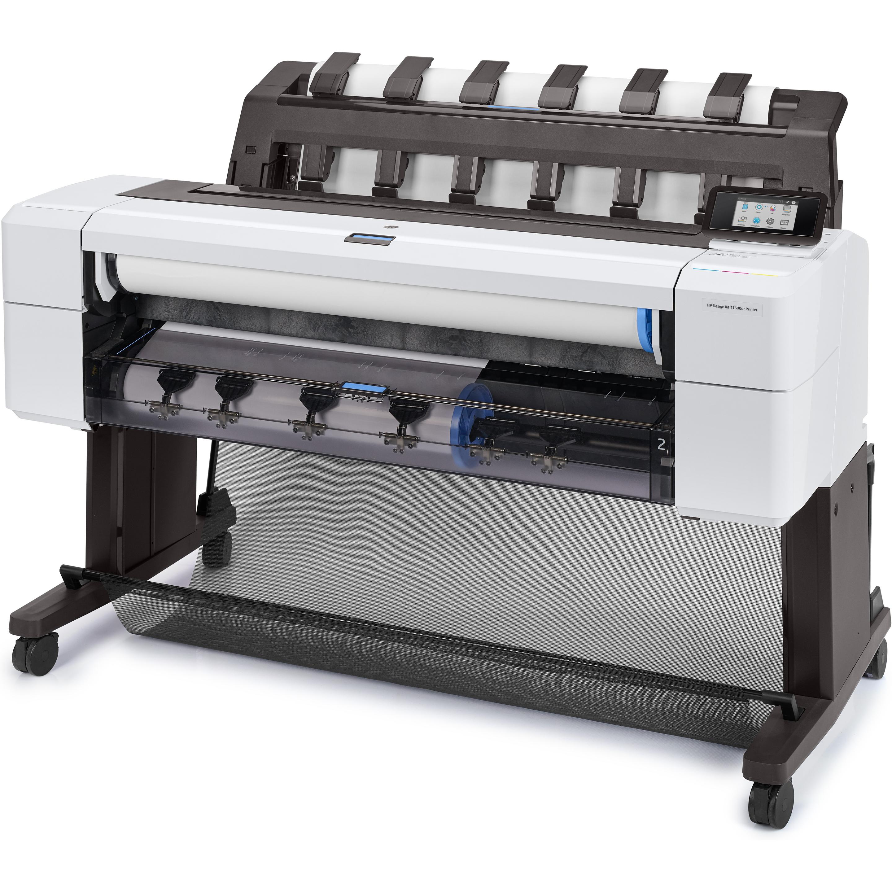 HP Designjet T1600dr (Tintenpatrone, Farbe), Drucker, Schwarz, Weiss