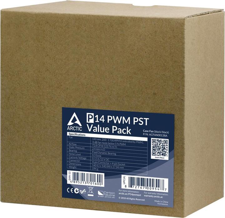 Productafbeelding Arctic P14 PWM PST (140 mm, 5 x)
