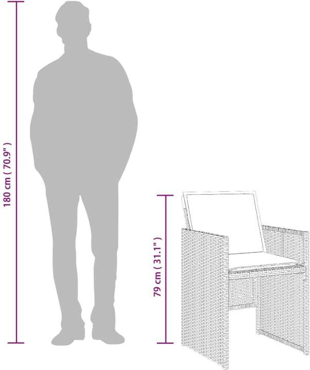 Produktbild vidaXL Garten Essgruppe