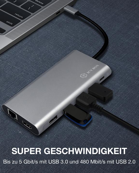 Image du produit Icy Box IB-DK4050-CPD (USB-C, 12 Ports)