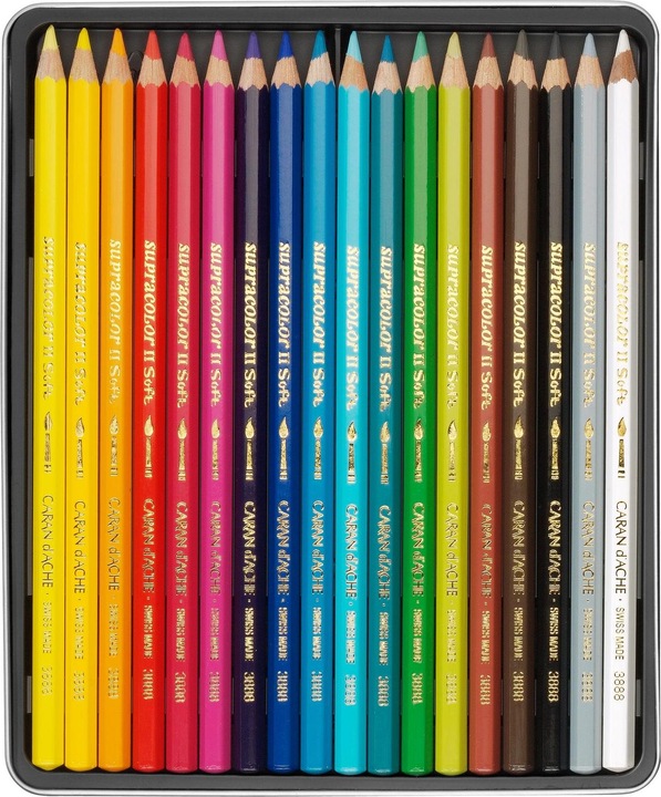 Image du produit Caran d'Ache Supracolor Aquarelle Metallschachtel (Multicolore, 18 x)