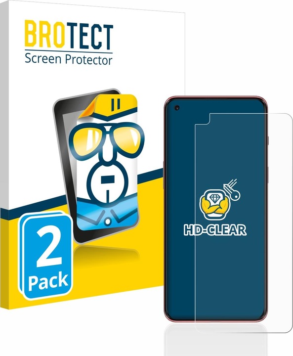 Actual product image BROTECT Screen Protector Clear (2 Piece, OnePlus Nord 2 5G)