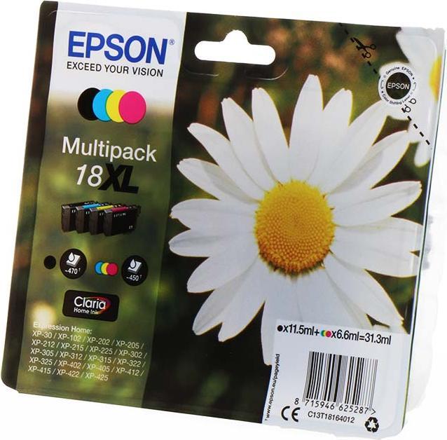 Immagine prodotto Epson 18XL Multipack - Cartuccia di stampa (M, C, Y, FC)