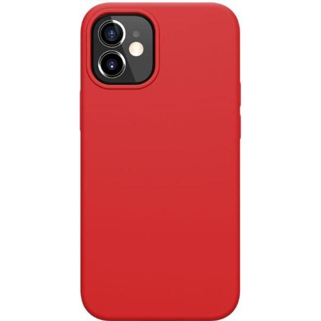 Nillkin Flex Pure Series Silikon Hülle (Apple iPhone 12 mini), Smartphone Hülle, Rot