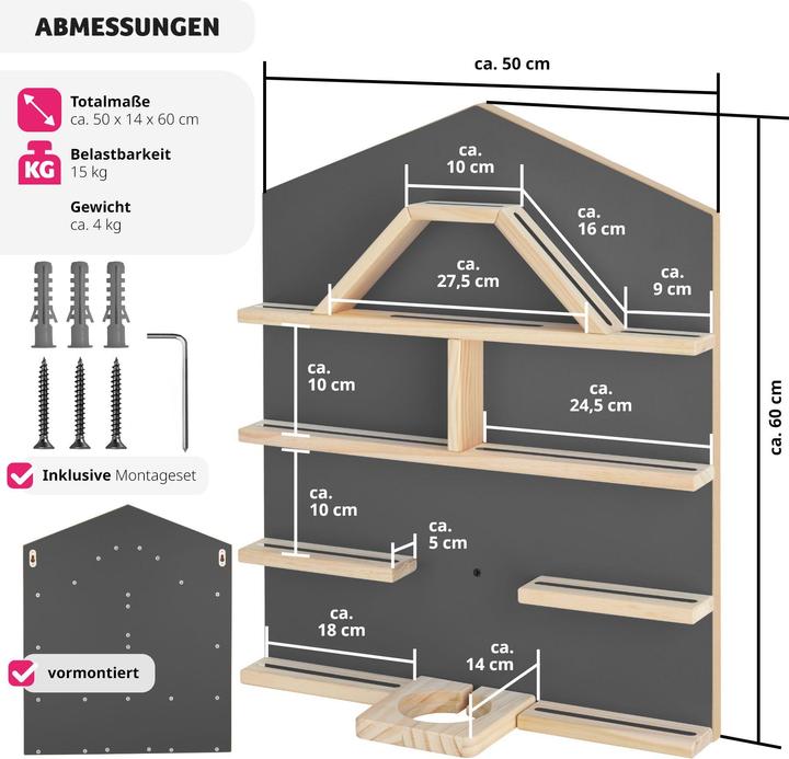 Image du produit tectake Étagère murale
