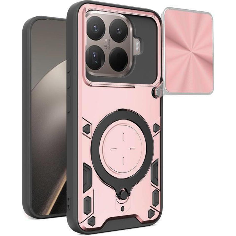 Techsuit - CamGuard Pro - Xiaomi 15T Pro - Rose Gold (Xiaomi 15T Pro), Cover smartphone, Oro