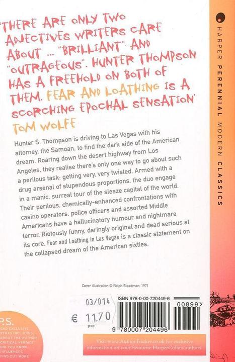 Produktbild Fear and Loathing in Las Vegas (Englisch, Hunter S. Thompson, 2006)