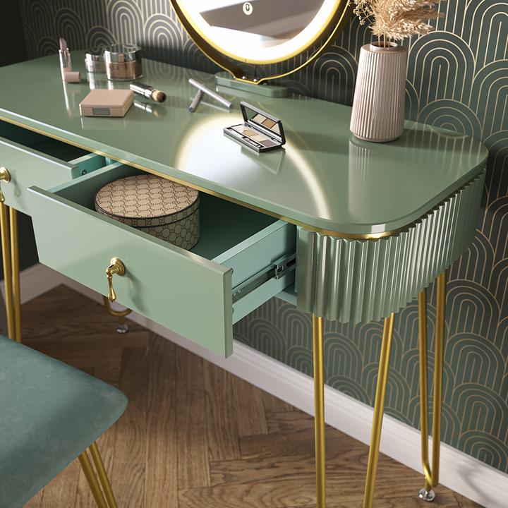 Image du produit Vicco Grace avec tabouret et éclairage (100 x 40 x 126 cm)