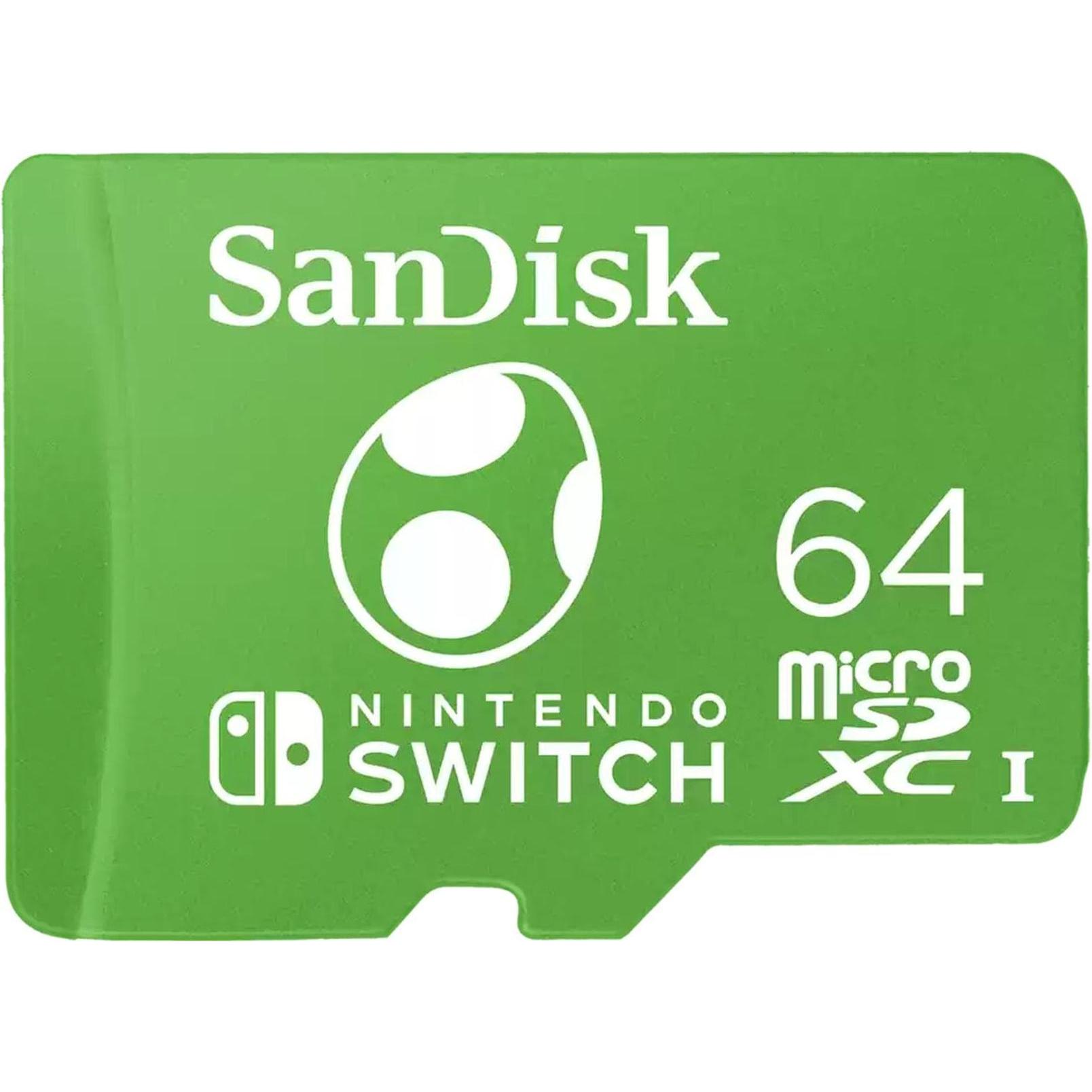 SanDisk Nintendo Switch (64 GB, microSDXC, U3, UHS-I), Speicherkarte, Grün