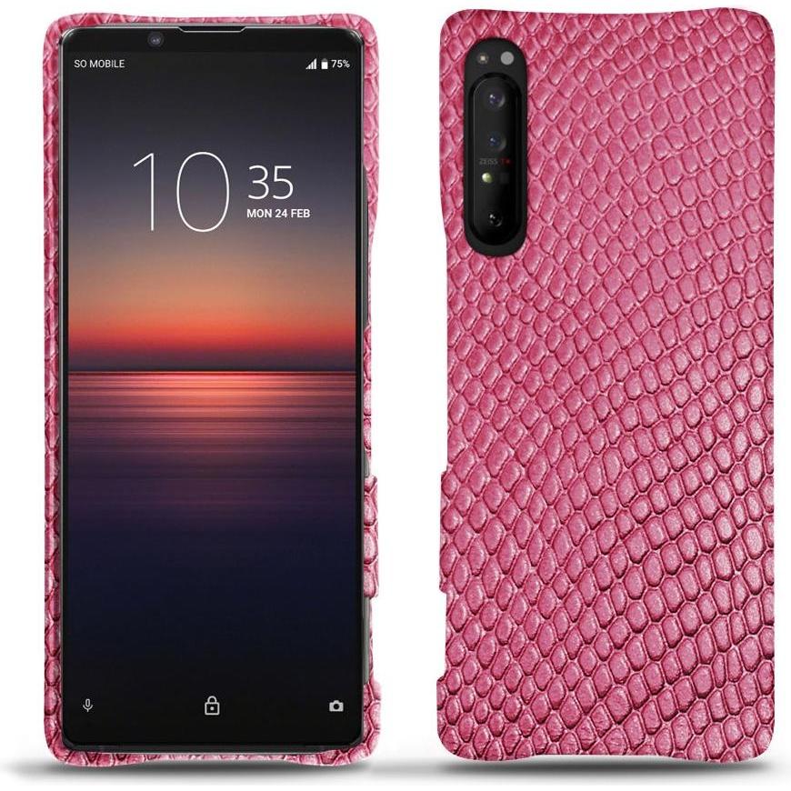 Noreve Lederschutzhülle (Sony Xperia 1 II), Smartphone Hülle, Rosa
