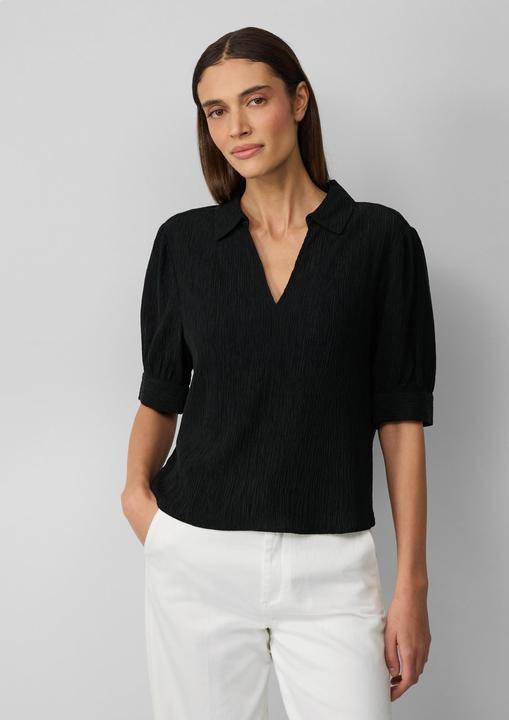 Immagine prodotto S.Oliver Bluse Verkürzte Plissee-Bluse im Loose Fit mit Puffärmeln (44)