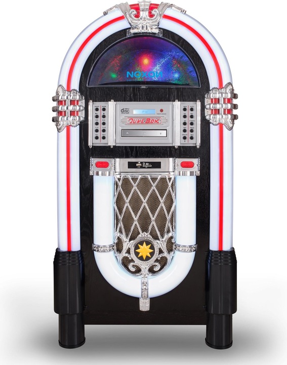 Actual product image Noxon Music System Jukebox 1 Multicolor/Black/Silver (DAB+, FM, Bluetooth)