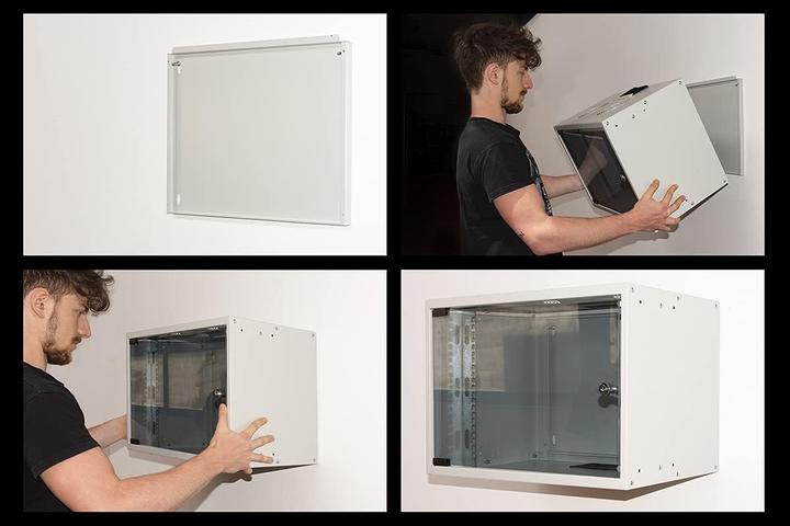 Produktbild ARMADIO A MURO 19" 9 UNITÀ, 460*540*400MM GRIGIO DISASSEMBLATO (9 HE, 19 Zoll Rack)