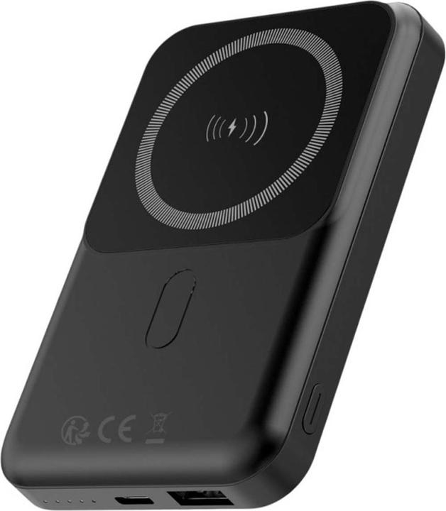 Produktbild Forever kabellose Powerbank MATB-100 PD QC 22,5 W 10000 mAh magnetisch schwarz (10000 mAh, 20 W, 37 Wh)