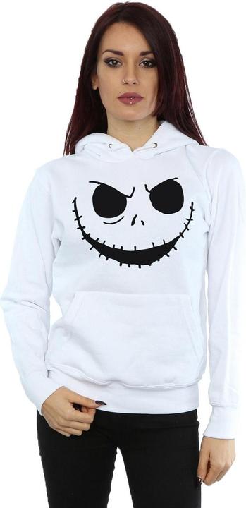 Immagine prodotto Disney Nightmare Before Christmas Jack's Face Bold Felpa con Cappuccio Donna (L)