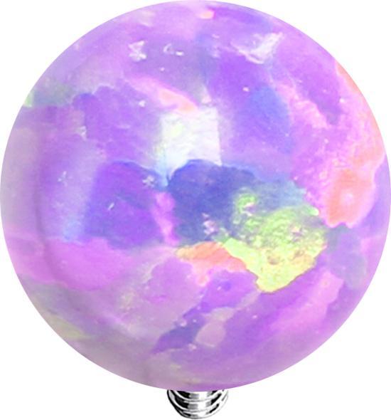 Produktbild Star Piercing Dermal Anchor Kugel Opal violett (ohne Messing, Chirurgenstahl 316L)