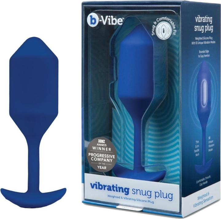 Produktbild B-Vibe Vibrating Snug Plug 3 (L) Blue