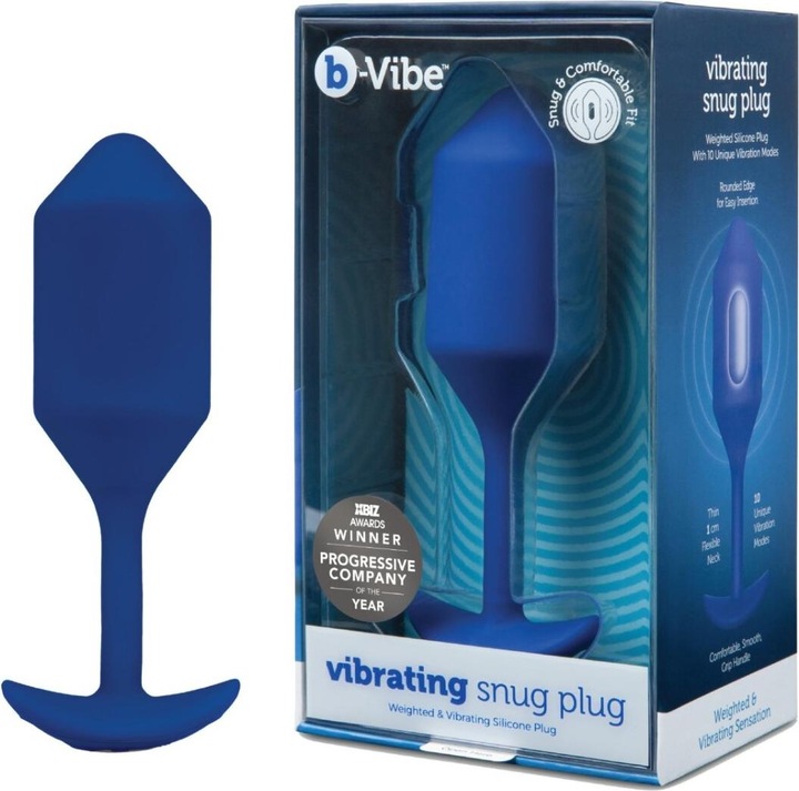 Image du produit B-Vibe Vibrating Snug Plug 3 (L) Blue
