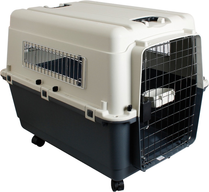 Produktbild Karlie Flugzeugbox Nomad Rollenset (Hund, Reflektoren, Waschbar, Komplett zu öffnen, Sicherheitsverschluss, Waschmaschinenfest)