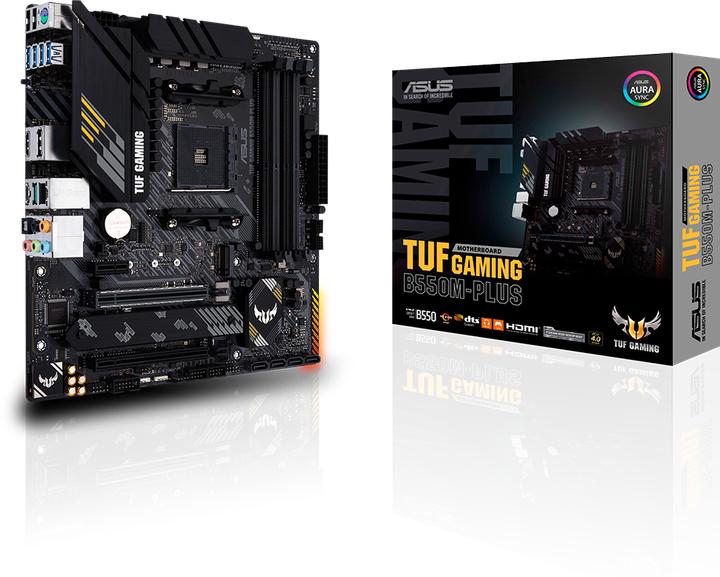 Actual product image ASUS TUF GAMING B550M-PLUS (AM4, AMD B550, mATX)