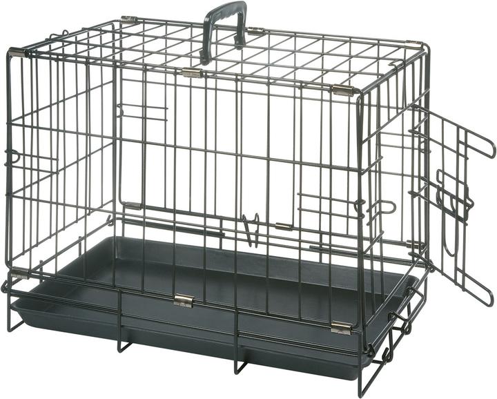 Karlie Drahtkäfig schwarz (Hund, Sicherheitsverschluss)