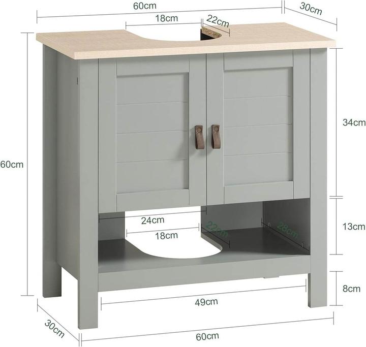 Actual product image SoBuy Vanity unit (60 x 30 x 60 cm)
