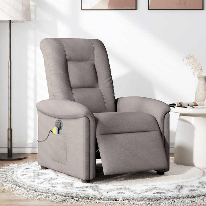 Produktbild VidaXL Massagesessel Elektrisch Taupe Stoff