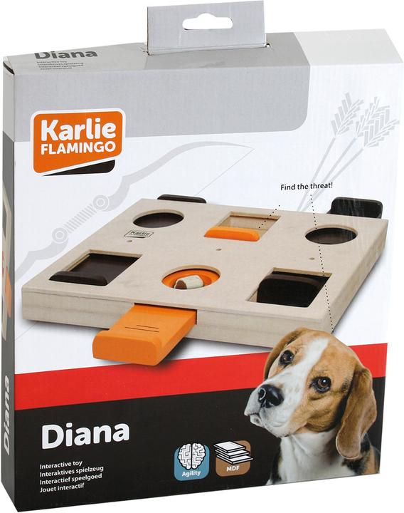 Actual product image Karlie Wooden Brain Train Diana (Intelligence toy dog)