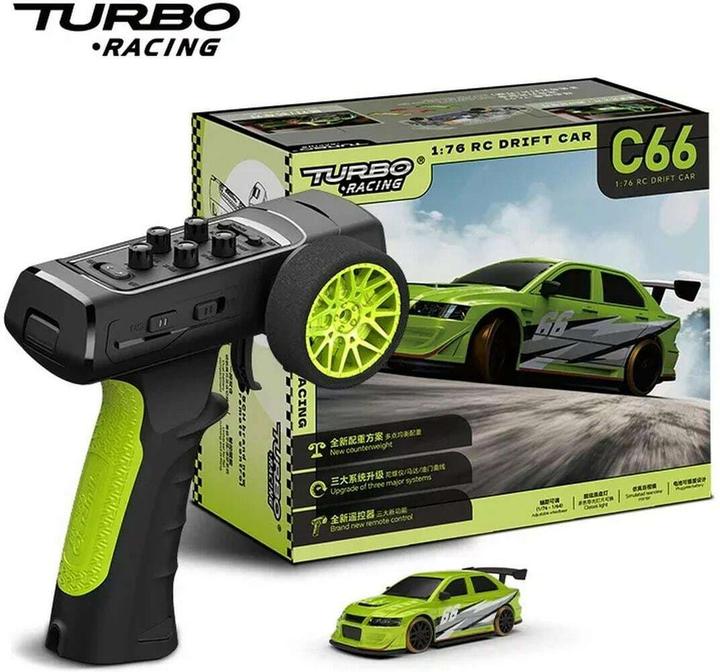 Produktbild Turbo Racing Drift C66 Grün 1:76, RTR (RTR Ready-to-Run)