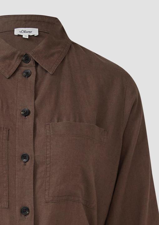 Image du produit S.Oliver Kleid Hemdblusenkleid im Relaxed Fit mit geflochtenem Gürtel (42)