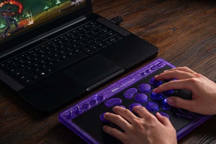 Produktbild 8bitdo Arcade Controller, purple (Switch 2, Windows)
