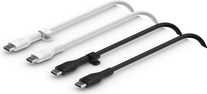 Image du produit Belkin USB-C vers USB-C Silicone Noir Mix1m Twin (1 m, USB 3.2 Gen 1)