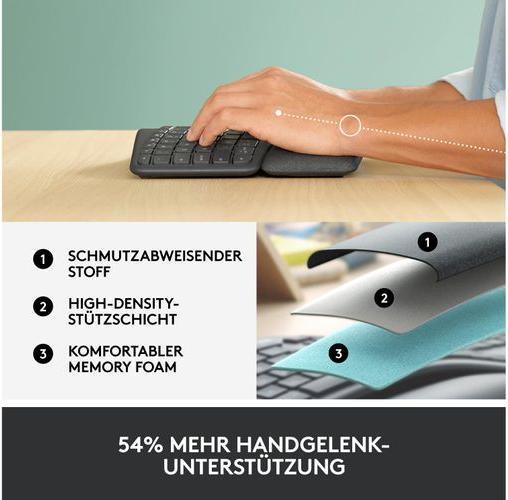 Produktbild Logitech Ergo K860 (Schweiz, Kabellos)
