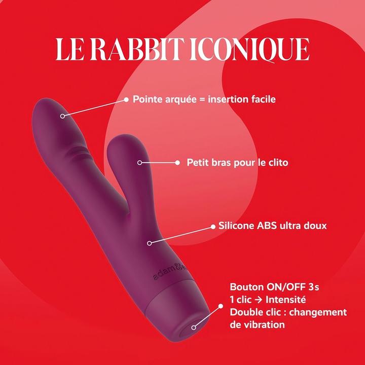 Produktbild Adam & Eve Rabbit Vibrator SHAKE Lila