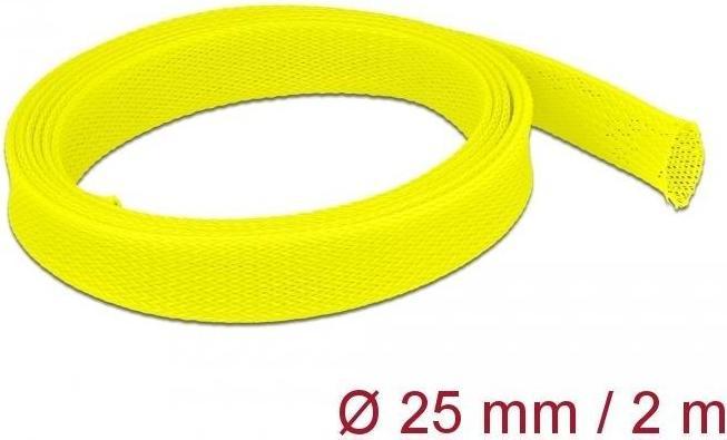 Actual product image Delock Braided hose expandable 2 m x 25 mm yellow (Cable conduit, 200 cm)