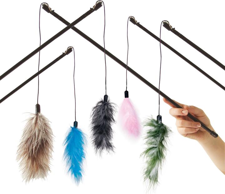 Actual product image Karlie Feather boa (Play fishing rod cat)