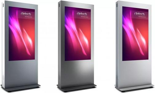 Image du produit DSS Stèle d'intérieur Portrait, écran 65", noir