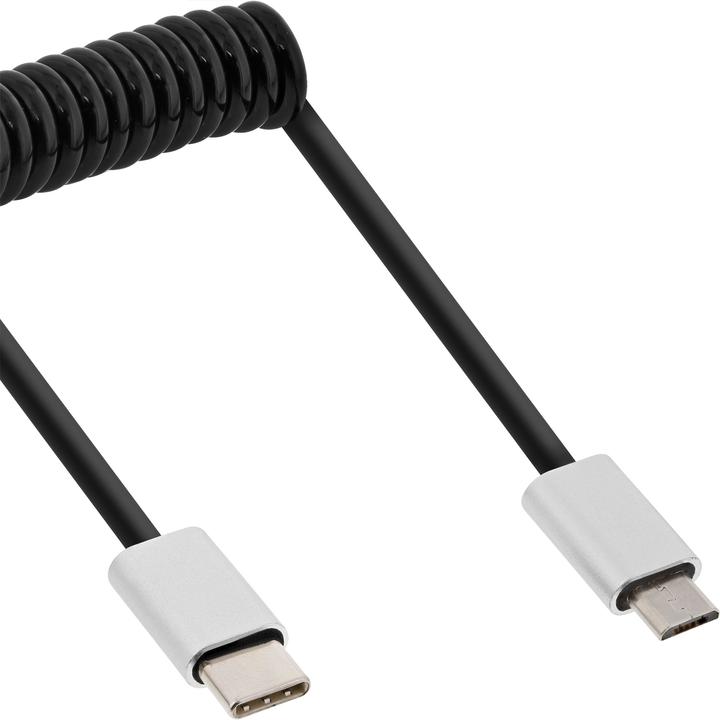 Image du produit InLine Câble spiralé USB 2.0 (3 m, USB 2.0)