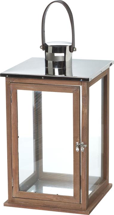 Actual product image Balthasar Lantern natural wood (255 x 255 x 450 mm, 1 x)