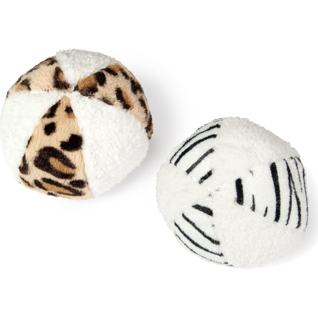 Jouet Karlie Gigot tigré pour chien - lot de 3 jouets (balle, os, gigot)