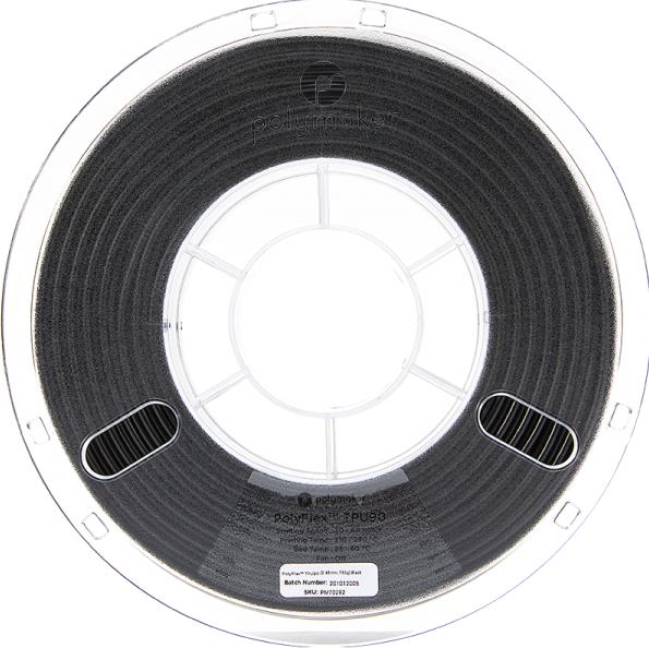 Produktbild Polymaker PolyFlex TPU90 - Black - 2.85mm (TPU, 2.85 mm, 750 g, Schwarz)