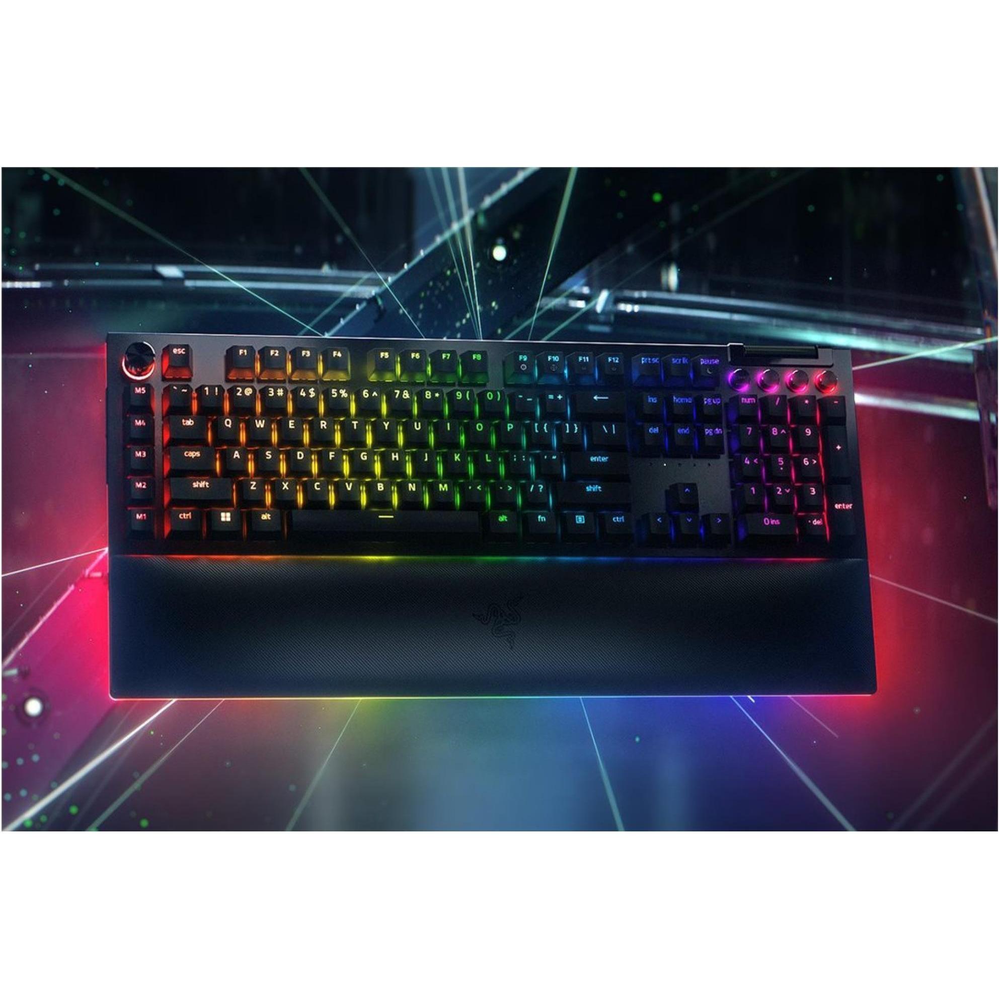 Razer BlackWidow V4 Pro (Deutschland, Kabelgebunden), Tastatur, Schwarz
