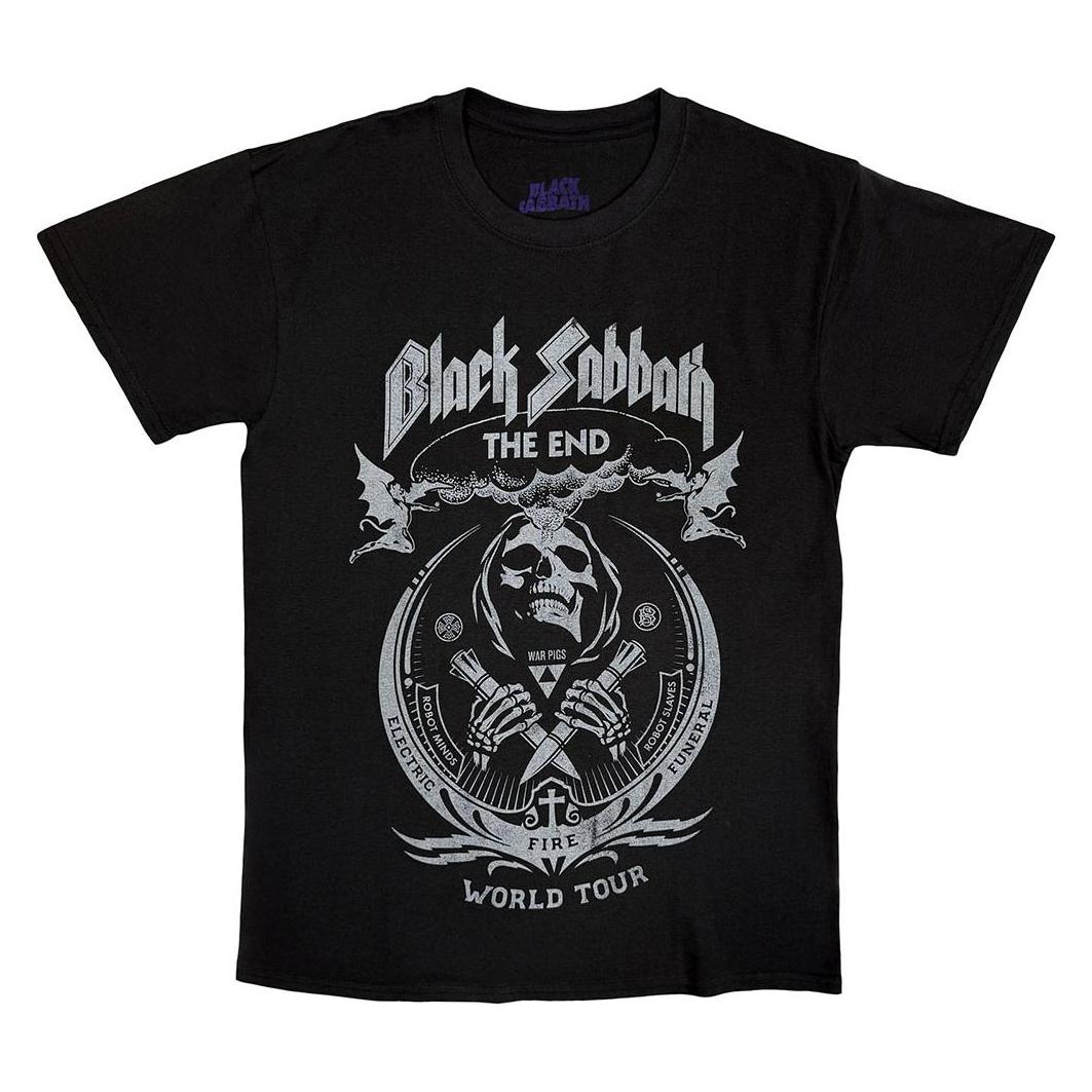 Black Sabbath, Herren, Shirts, The End Mushroom Cloud Mens, Schwarz, (M)