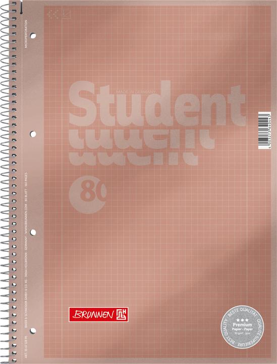 Actual product image Collegeblock Premium (A4, Checked, Soft cover)