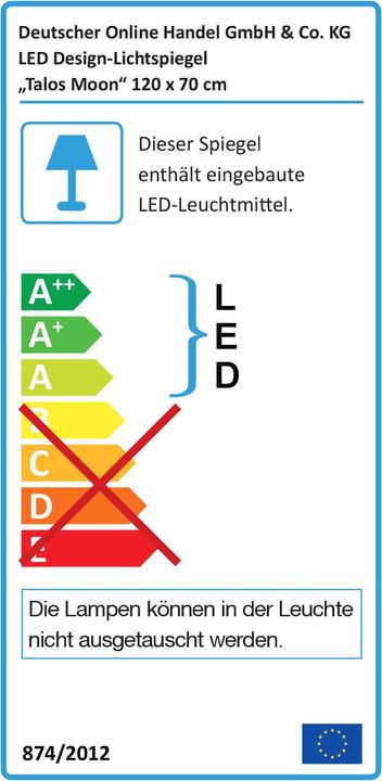 Energie-Label Talos Moon (120 x 70 cm)