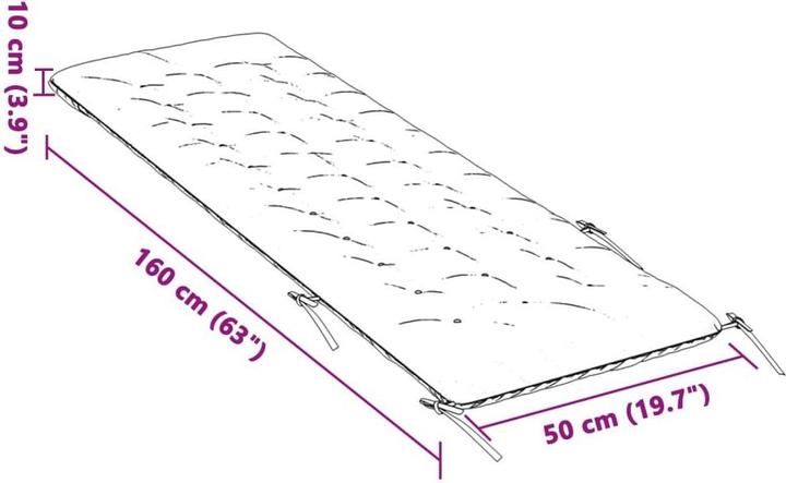 Immagine prodotto vidaXL Copri sdraio in pelle scamosciata (160 x 50 x 10 cm)