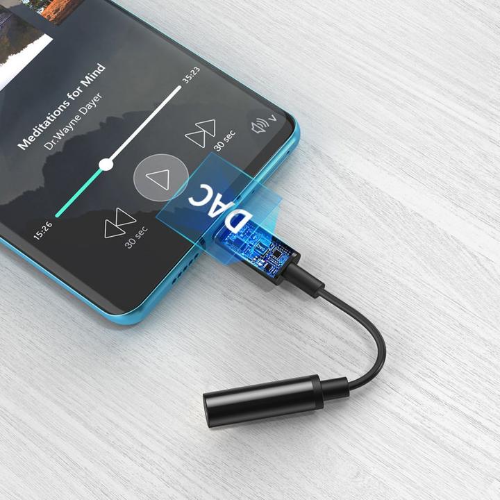 Actual product image Choetech 3.5mm jack - USB C (Jack adapter)