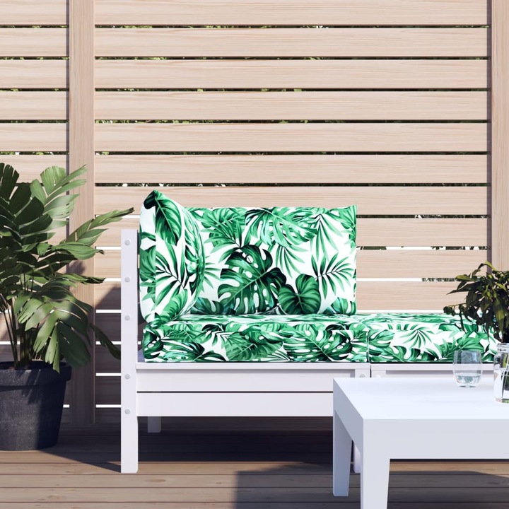 Image du produit VidaXL Ensemble salon de jardin 10 pièces avec coussins (60 x 60 x 8 cm)